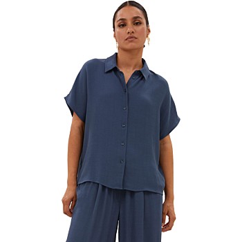 Karly viscose blouse opal blue