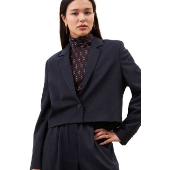 Jody stripe blazer dark navy