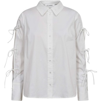 PoppyCC Tie Sleeve Shirt White