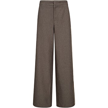 NanaCC piping wide LL pant mink