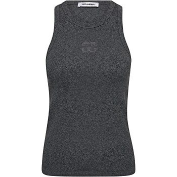 SaharaCC enbroidery tank dark grey