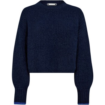 CoralieCC Crop Rib O-Knit Navy