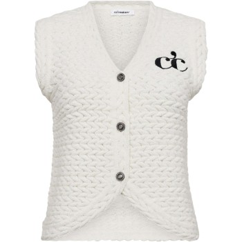 MillyCC knit vest off white
