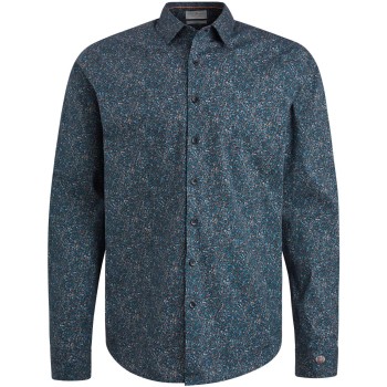 Long Sleeve Shirt A/O print on Pop Ombre Blue