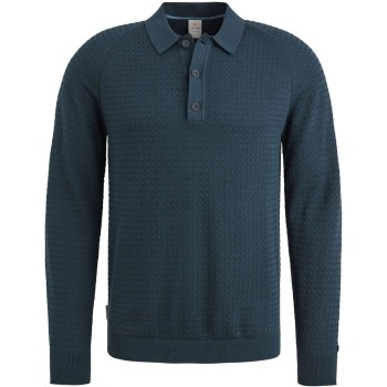 Long sleeve polo cotton modal Sea Storm