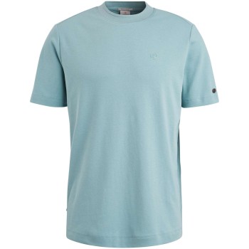 Short sleeve r-neck regular fit in Stone Blue