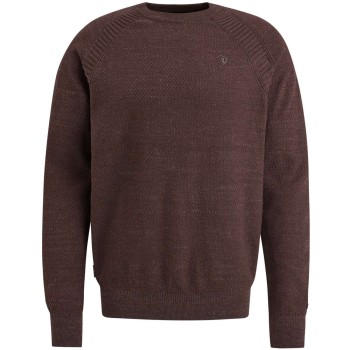 Crewneck cotton heather plated ble Coffee Bean