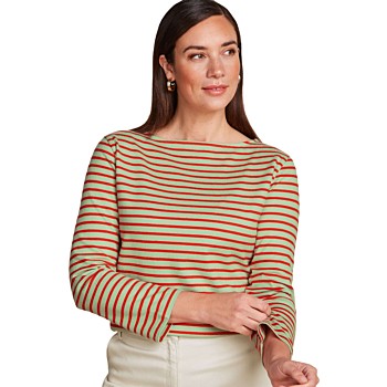 Boatneck Top Britney Stripe