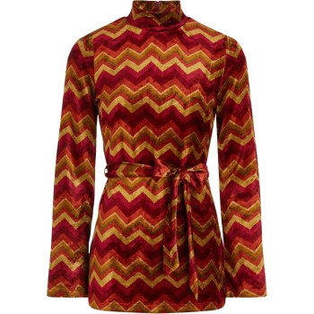 Heloisa tunic top Penny carbernet red