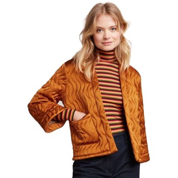 Noor jacket star satin maple oranje