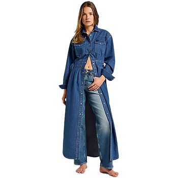 Belted Western dress blue fusion