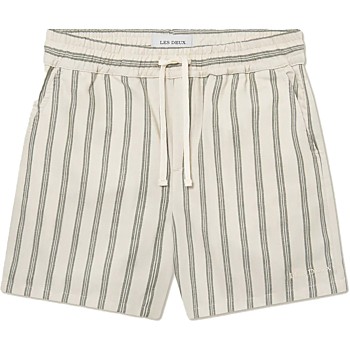 Lawson stipe shorts Ivory chive green