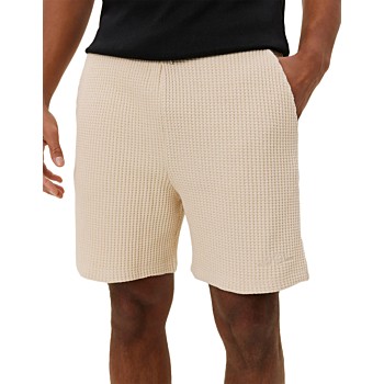 Otto waffle jersey shorts ivory