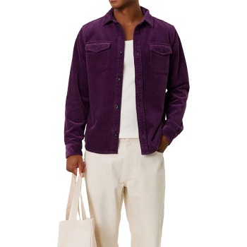 Kody heavy corduroy overshirt blackberry