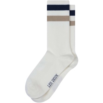 2 pack Woods rib stripe socks off white/m.blue