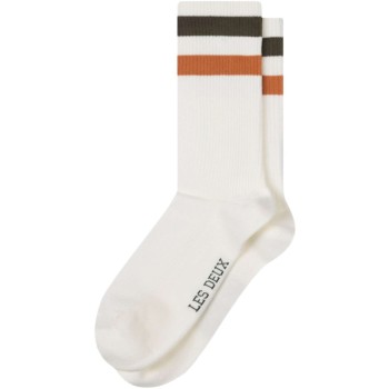 2 pack Woods rib stripe socks off white/night