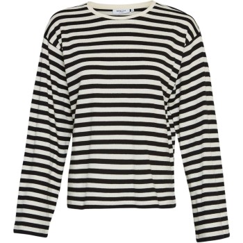 Mschbahara pullover stripe ecru black