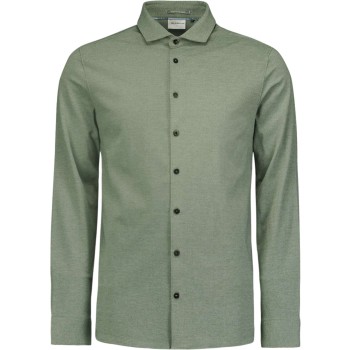 Shirt Jersey Melange Stretch Dark Green