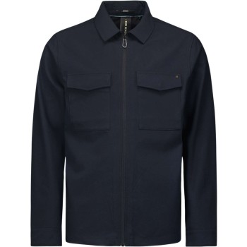 Overshirt Zip Closure Stretch Night