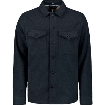 Overshirt Button Closure Melange Night