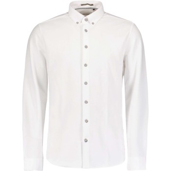 Shirt Jersey Pique Stretch White