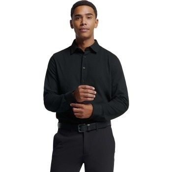 Shirt Jersey Pique Stretch Black