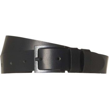 Belt Leather Buckle Black