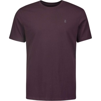 T-Shirt Crewneck Solid Basic Aubergine