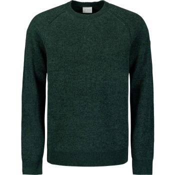 Pullover Crewneck 2 Coloured Chenil Dark Green