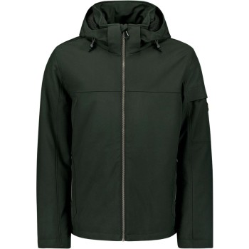 Jacket Short Fit Hooded Softshell S Dark Moss