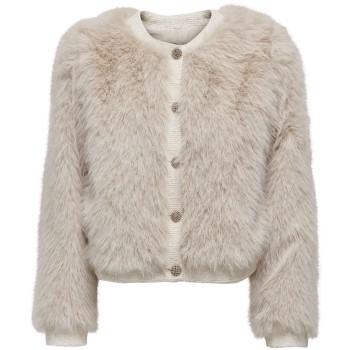 ONLVADA FAUX FUR MIX JACKET OTW Cloud Dancer