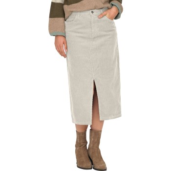 ONLMOXIE HW LONG SLIT CORD SKIRT CC PNT Pumice Sto