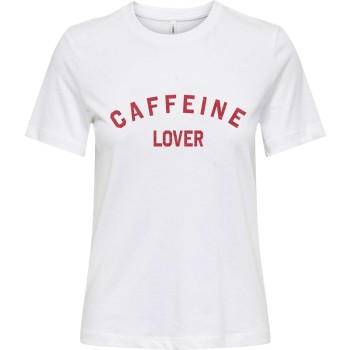 Wit T-shirt Caffeine lover