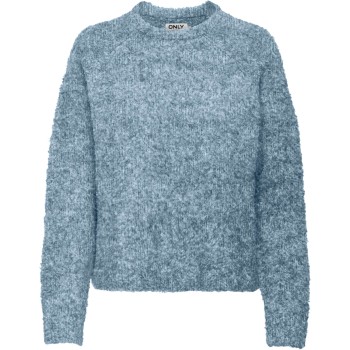 ONLCIROLA LS O-NECK KNT Celestial Blue/Melan