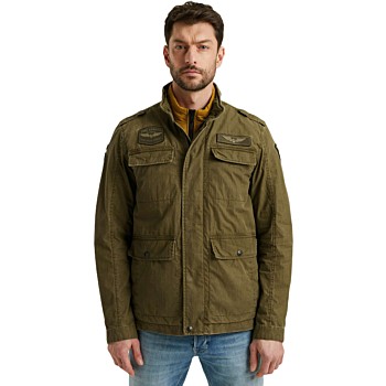 Semi long jacket CARGOYET Mech Pig Dusty Olive