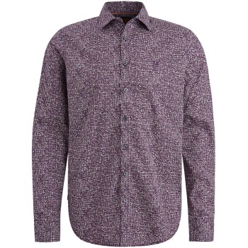 Long Sleeve Shirt Print On Poplin Plum Perfect