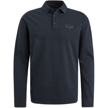 Long sleeve polo Subtle stripe Salute