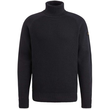 Roll neck cotton Black