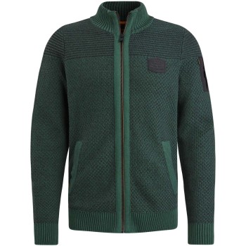 Zip jacket cotton structure Trekking Green