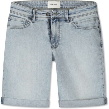 The Miles Slim fit denim short Denim Light Blue