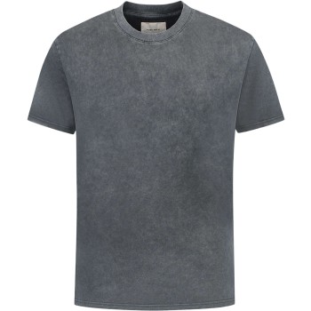 Acid Garment Dye T-shirt blue-black