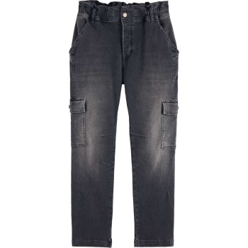 SEASONAL TAPERED DENIM CARGO JOGGER Black Night