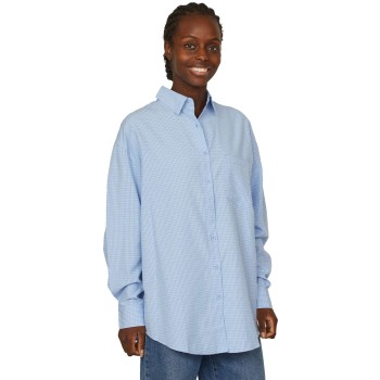 Gilma Shirt 2 light blue check