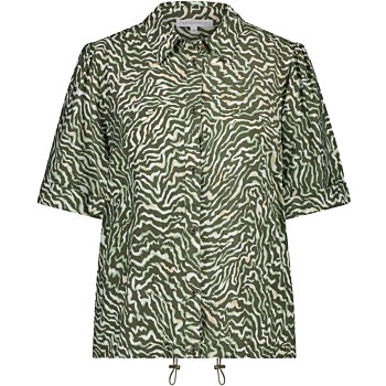 Blouse Print Greens