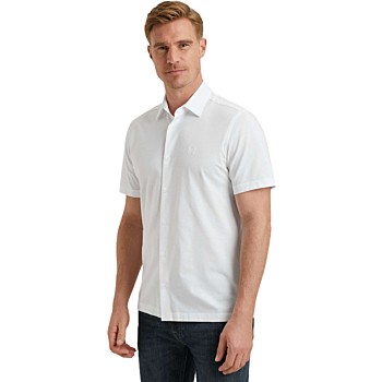 Short Sleeve Shirt Versatile Jerse Bright White