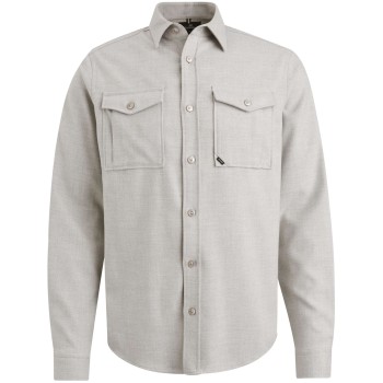 Long Sleeve Shirt Melange Twill NE Jet Stream