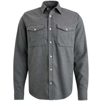 Long Sleeve Shirt Melange Twill St Forged Iron