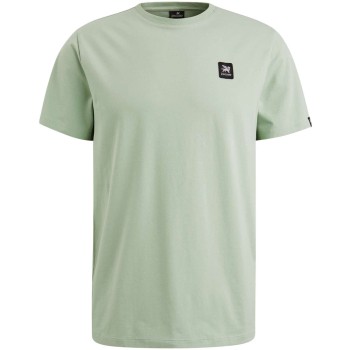 Crewneck cotton elastan Frosty Green