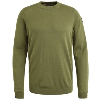 Crewneck cotton modal versatile Loden Green