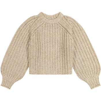 Puff sleeve sweater oatmeal